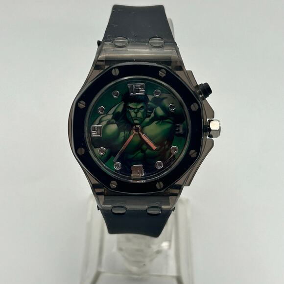 Marvel The Avengers HLK3302 Kids Watch, Black Working New Battery - Picture 1 of 8
